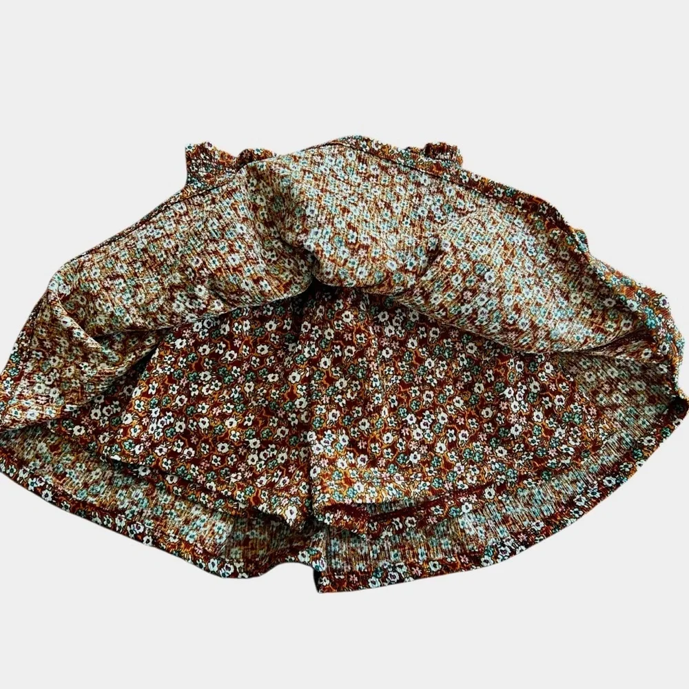 Floral Brown Skirt